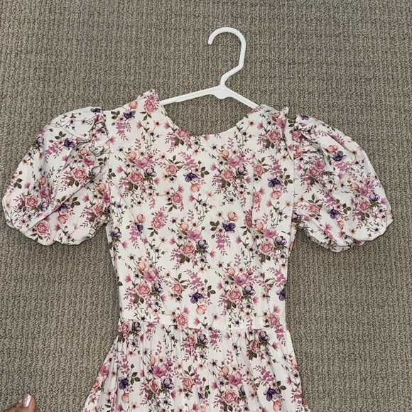 Floral maxi dress Petite 👗 US 0 Collective The Label Petite open back pink - Picture 8 of 11